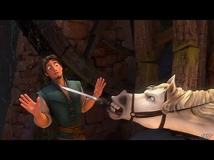 Tangled - Rapunzel | Maximus VS Flynn with sword fight | Top Hit scene