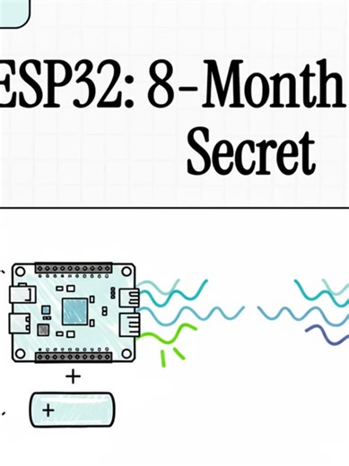 Rahasia esp yang bisa bertahan 8 bulan saat menggunakan baterai #esp32 #arduino #iot #indonesia #secret