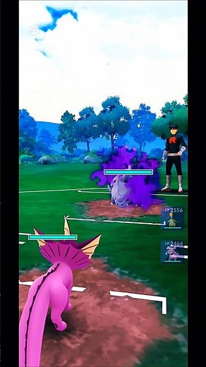 SHINY VAPOREON vs SHADOW RHYHORN! 🌊💨 | Pokemon GO Battle #Shorts #PvE #Gameplay