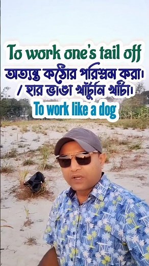 Do you know the meaning of "To work one's tail off" / "To work like a dog"?