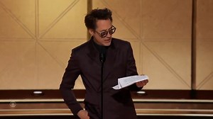 Robert Downey, Jr. trades in his iron, man, for gold when he wins Best Male Supporting Actor in a Motion Picture for his role in Oppenheimer at the Golden Globes! #GoldenGlobes | CBS
