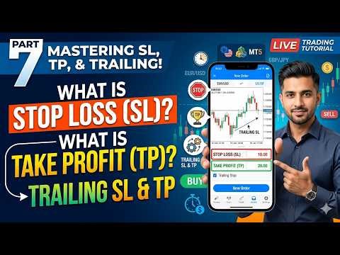 Mastering Stop Loss, Take Profit & Trailing Stop in MT5 | Complete MT5 Tutorial for Beginners|Part 7