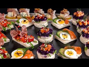 Canapes recipes - quick and tasty finger food recipe. Breakfast of Champions, Mediterranean duo