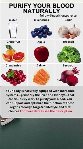 6 natural ways to support your body's blood purification process