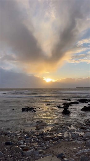 Even the storm bowed to the sunset
