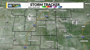 1 PM Radar || Showers and thunderstorms continue, mainly south of US-30. Frequent lightning and torrential rainfall are being observed from the storms, which may prompt more flooding concerns, especially in Jay County, where some saw over 4" of rain yesterday! If you encounter any flooded roadways, turn around, don't drown. #15Fury | WANE 15