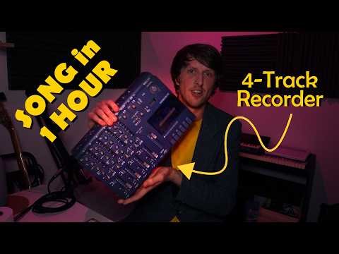 Making a Weird Song on 4-TRACK RECORDER in 1 HOUR