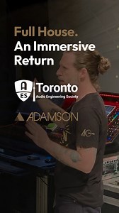 Thank you for joining us at AES Expo 2025. In this comeback edition of AES Toronto, attendees connected with pro audio experts and had the opportunity to share insights with Team Adamson’s panelist, Jeremiah Karni (@jerrycurls82). Pro audio enthusiasts experienced a unique immersion into spatial audio through our fully booked live demos of Adamson's spatial audio engine, FletcherMachine. #TeamAdamson #AESExpo #ProAudio | ADAMSON
