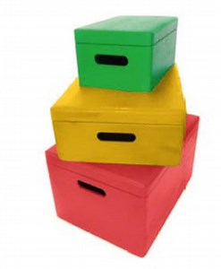All-purpose Box / Stacking Box Color With Lid : Small Red - Etsy Canada