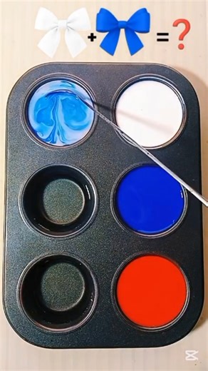 Colorpalette / White + Blue + Red | Classic Bright Harmony #colormixing #colorpalette #shorts