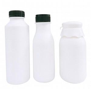 [Hot Item] HDPE Milky White Milk Bottles Multi - Specification Wide - Mouth Bottles Plastic Bottles Wholesale Silk Mouth Dispensing Empty Bottles Beverage Bottles