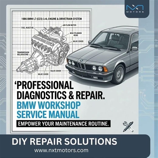 1986 BMW L7 E23 3 4L Workshop Service & Repair Manual