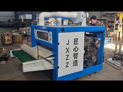Automatic cotton opening carding machine