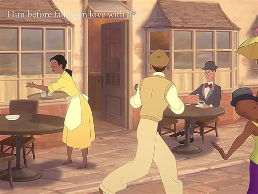 Prince Falling in Love with Princess Cartoon Movie