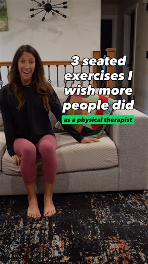 3 seated exercises I wish more people did…