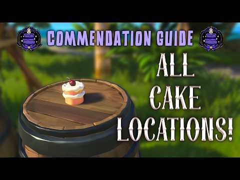 All Eighth Anniversary Cake Locations during Community Weekend (Sweet Sailor Title) | Sea of Thieves