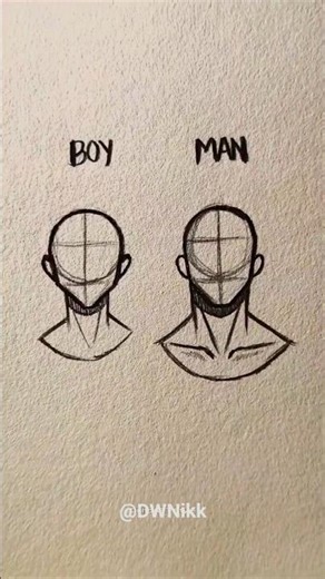how to draw face boy/man tutorial ✏️ #art #viral #drawing #growth #trending #tutorial #draw #shorts