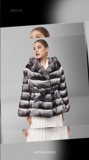 Natural Rex Rabbit Fur Jacket With Hood Women's Winter Jacket Real Rabbit Fur Coat With Belt Hot ...