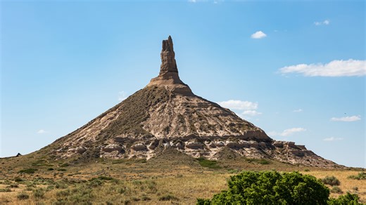 See one of the Oregon Trail's most recognizable landmarks at Chimney Rock