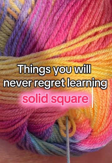 Solid Square Crochet Tutorial: Easy Double Crochet Pattern