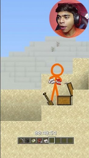 Stick Man Vs Minecraft Animation #shorts #minecraft