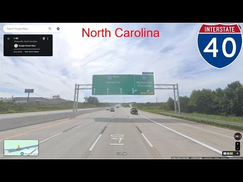 Interstate 40 - North Carolina westbound