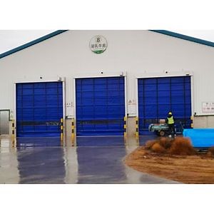 [Hot Item] PVC Fabric High Speed Stacking up Rolling Shutter Fold up Zipper Fast Action Roller Shutter Doors for Freezer Room