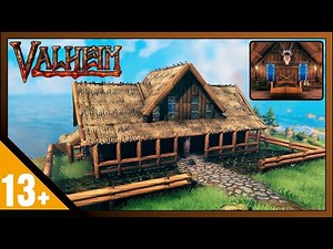 Valheim: How To Build Farmhouse -With Kitchen and Bedroom- (Build Guide)