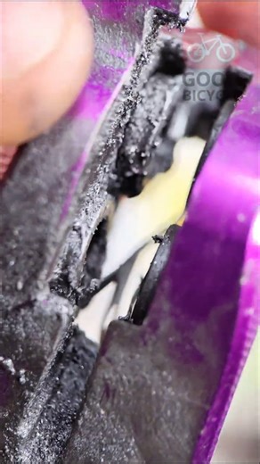 This is a 4-piston bicycle caliper. What happens if you don't replace your bike brake pads in time?