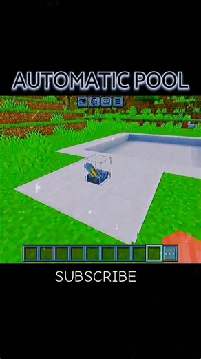 Minecraft automatic pool #shorts #Minecraft