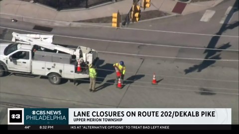 Stretch of Route 202 in King of Prussia closed until June for ongoing sinkhole repairs