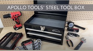 Watch Apollo Tools' Black Steel Tool Box on Amazon Live