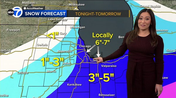 Chicago weather: Winter storm bringing several inches of snow to area | LIVE RADAR