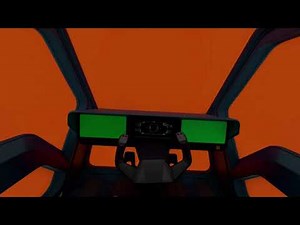 Spaceship cockpit on green screen | First-person view