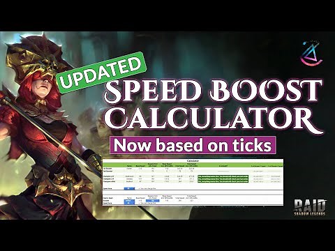 Raid Shadow Legends | Tick based Speed calculator
