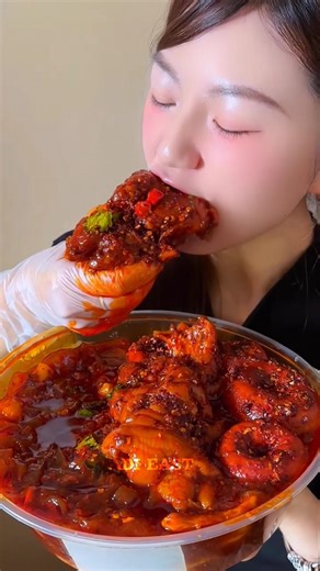 spicy pork ||🤤😋|| #asmr #mukbang #challenge #eating #food