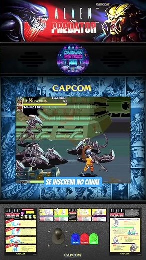 Alien vs. Predator (1994) Capcom #fliperama #arcade #retrogaming #streetfighter #capcom se inscreva!