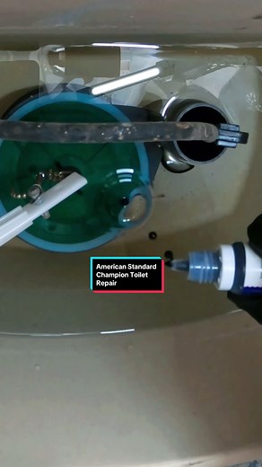 Replacing a leaking American Standard Champion tank flush seal 💦 #plumbing #plumber #asmr #DIY #foryou