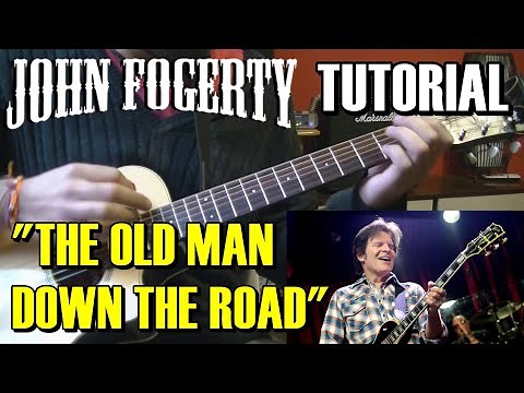 Como tocar "The old man down the road" John Fogerty | Tutorial Guitarra intro acordes rasgueo y Solo