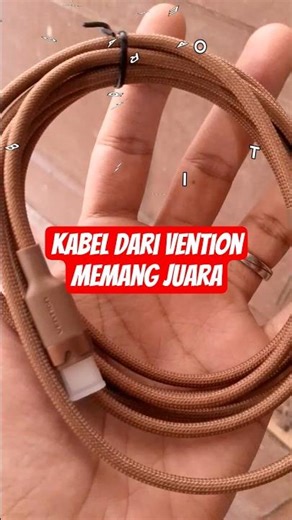 Kabel dari Vention memang juara #reviewproduct #kabeldata #kabeldatafastcharging