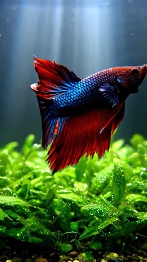 🫧 Why is he making bubbles 🤔 Betta Fish Bubble Nest #aquarium #8k #betta #aquariumfish #aquascaping