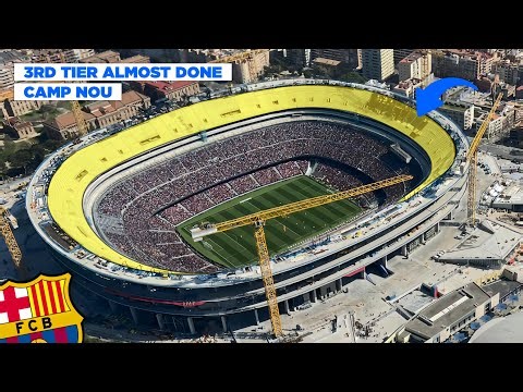 Camp Nou Update - March 2026 | Gol Norte SHOCK Breakthrough + First Panels Installed!