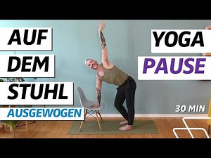 ⏰ 30:00 minutes of chair yoga | Yoga in the (home) office | Business yoga