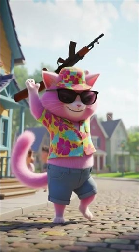 Why This Funny Animated Short Cat Destroyed the Balloons 😼🎈