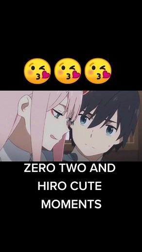 zero two and hiro moments cute