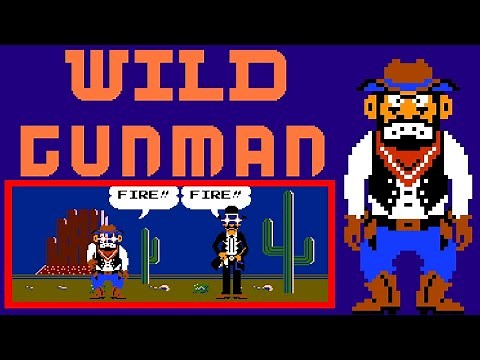 Wild Gunman (FC · Famicom light gun / NES Zapper) original video game | Game A, B and C session 🎮