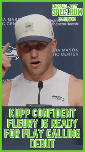 Cooper Kupp CONFIDENT Brian Fleury Ready for Seahawks' Play Calling DEBUT