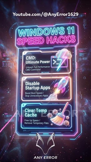 Boost Windows 11 Speed Instantly! Ultimate Hack 🚀 #Windows11 #PCOptimization #TechHacks #SpeedUpPC