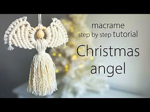 👼 DIY | CHRISTMAS Angel | EASY | Macrame Step by Step Tutorial | Makramee Engel | ange en macramé