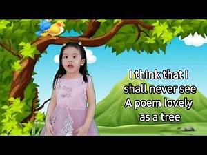 TREES by Joyce Kilmer (Recited by 4yo Audrey)